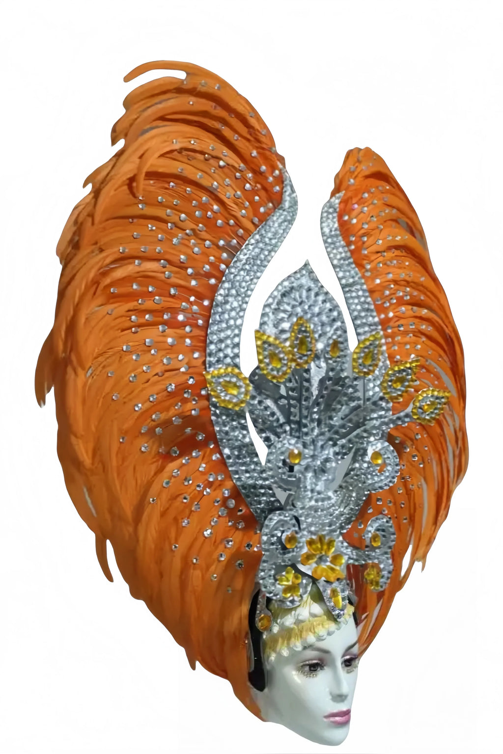 The Stardust Luminary – Premium Feathered Carnival & Samba Halo Headdress