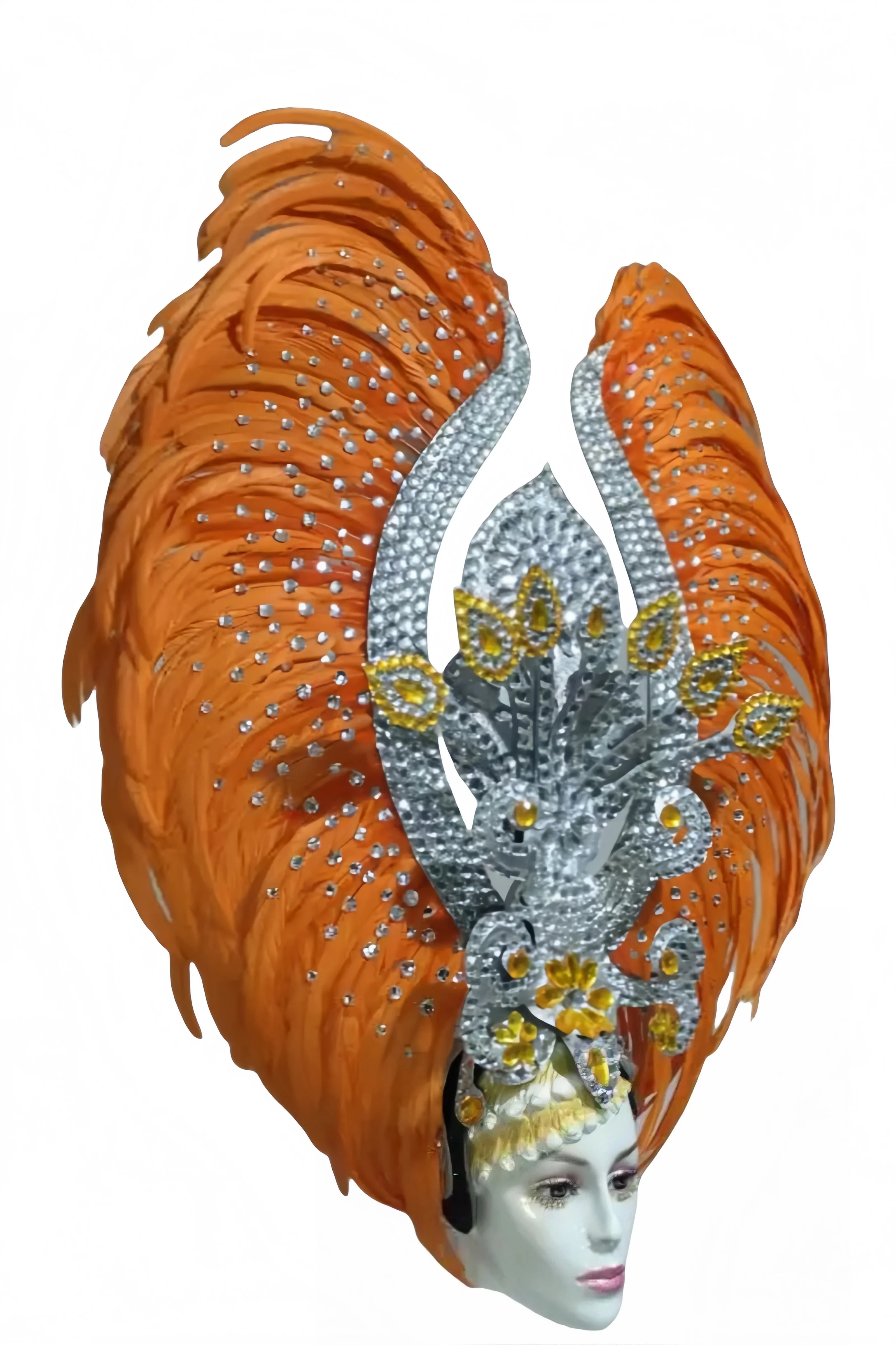 The Stardust Luminary – Premium Feathered Carnival & Samba Halo Headdress