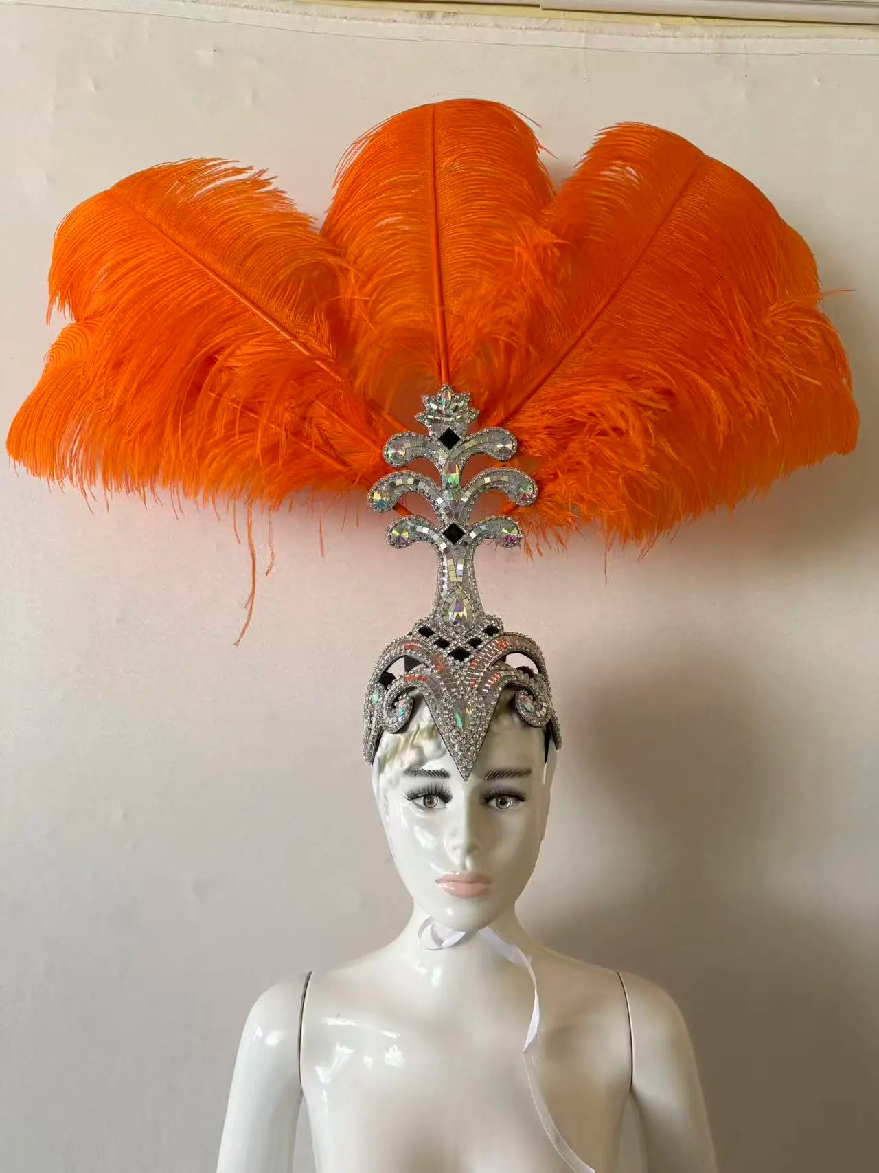 The Stardust Samba Queen – Premium Feathers & Rhinestones Carnival Headdress