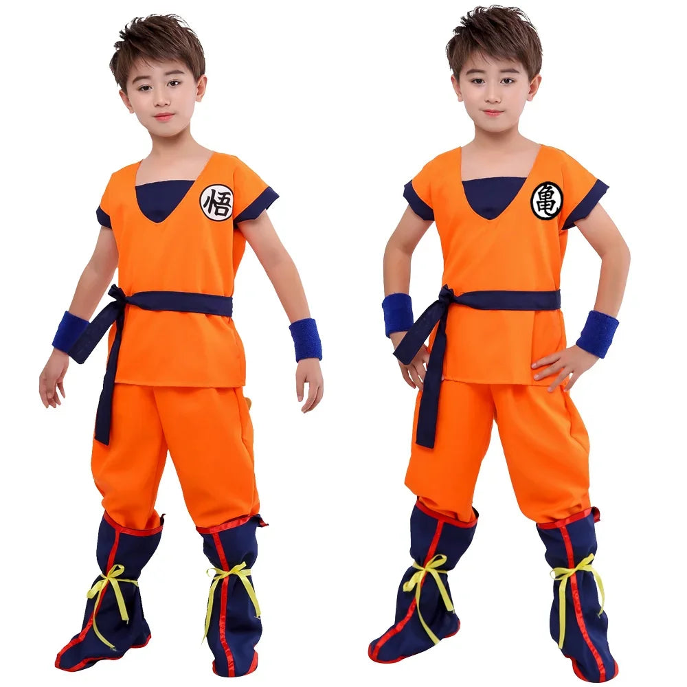 Son Goku Anime Cosplay Costume Set – Kids & Adult Outfit
