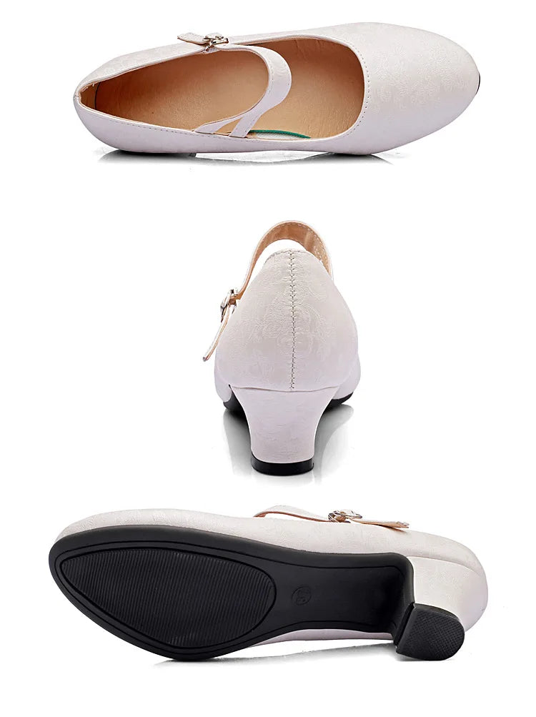 The Stardust Blossom Chinoiserie Dance Pump – Vintage Latin & Cabaret Heel