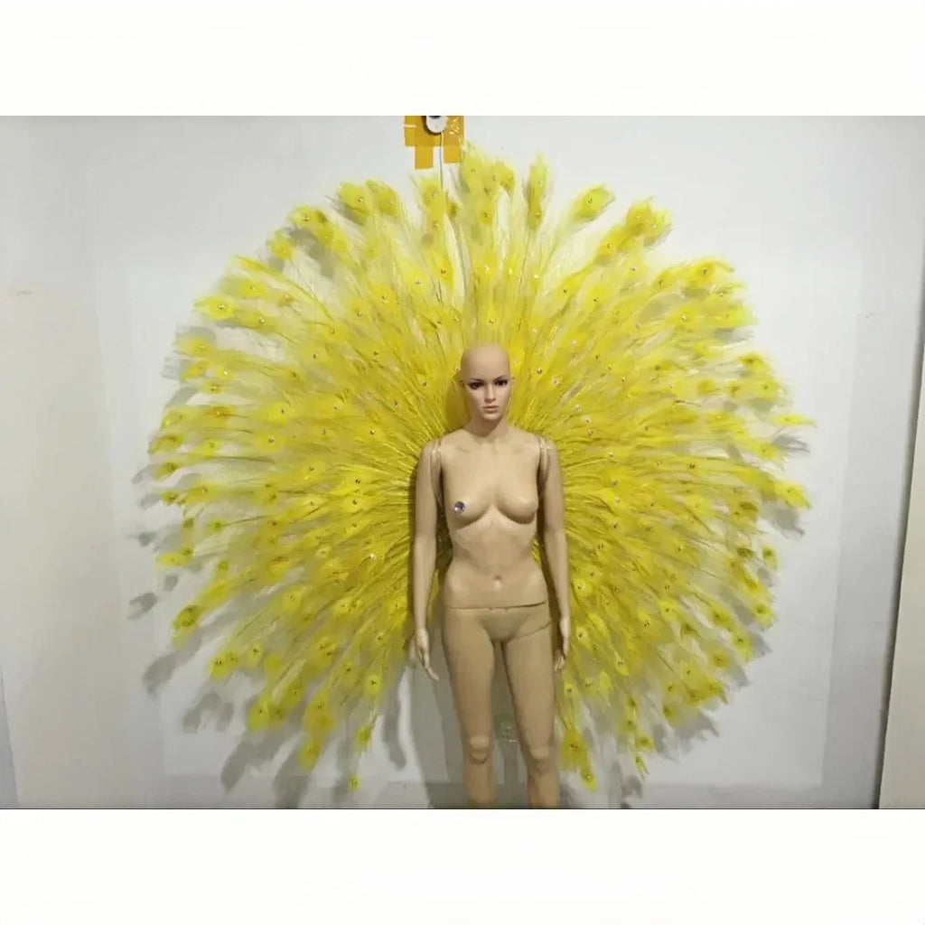 The Stardust Victoria Cabaret – Deluxe Angel Feather Wing & Headdress Stage Costume Set