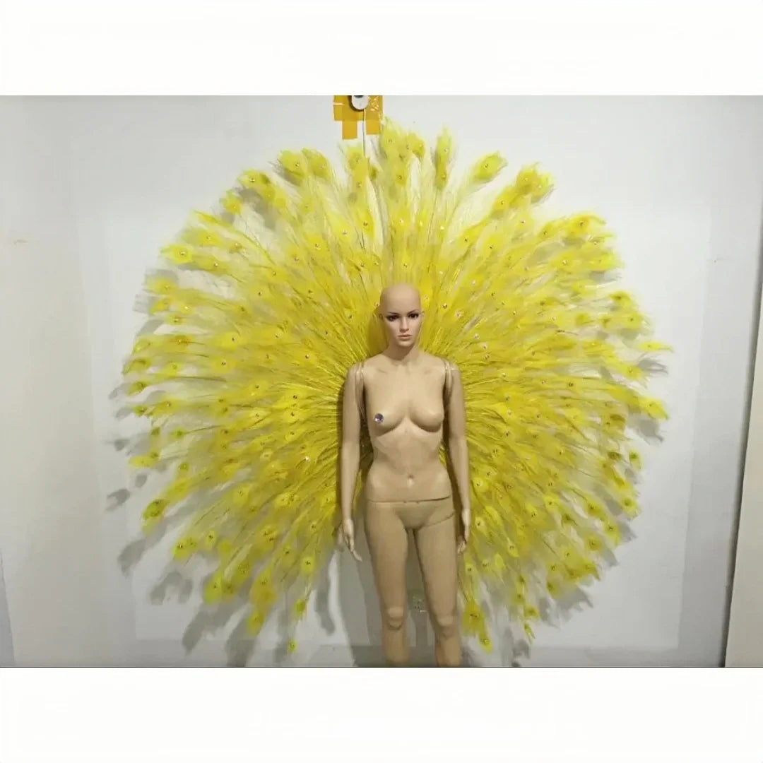 The Stardust Victoria Cabaret – Deluxe Angel Feather Wing & Headdress Stage Costume Set