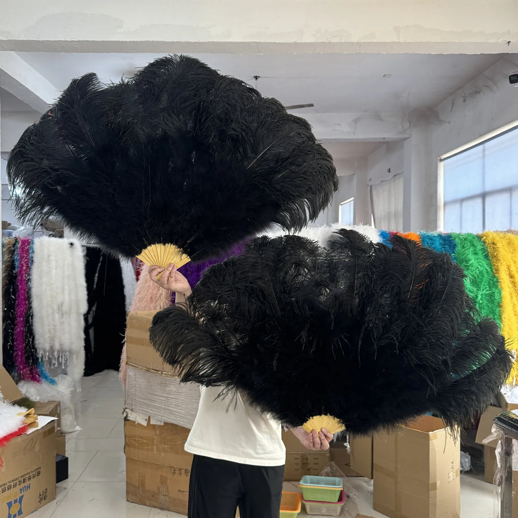 90CM Ostrich Feather Fans