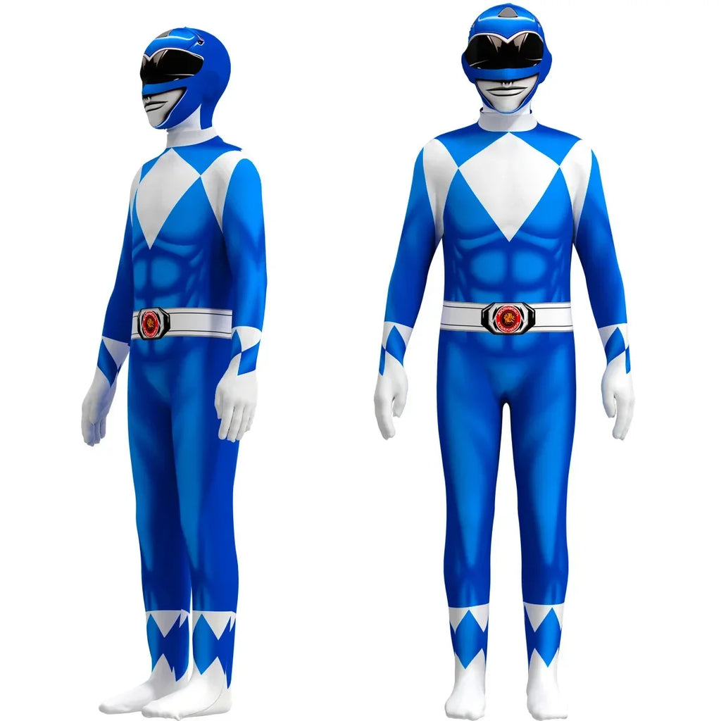 Power Samurai Sentai Rangers Costume – Superhero Cosplay Jumpsuit