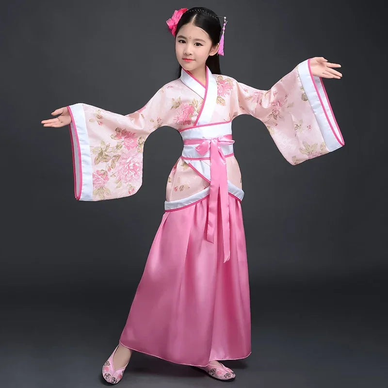Girls Ancient Chinese Dress Kimono Yukata Costume for Girls
