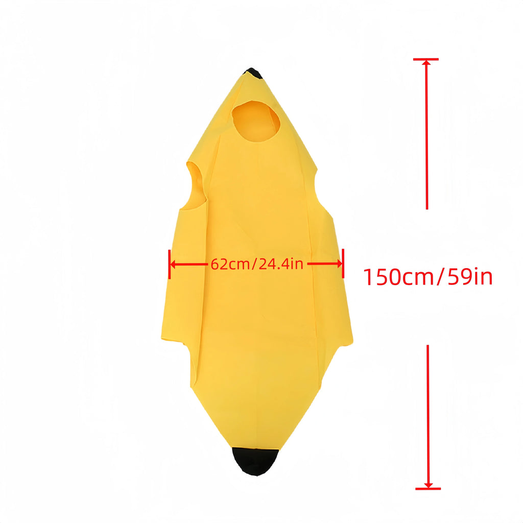 Unisex Banana Cosplay Costume Suit – Funny Party Outfit