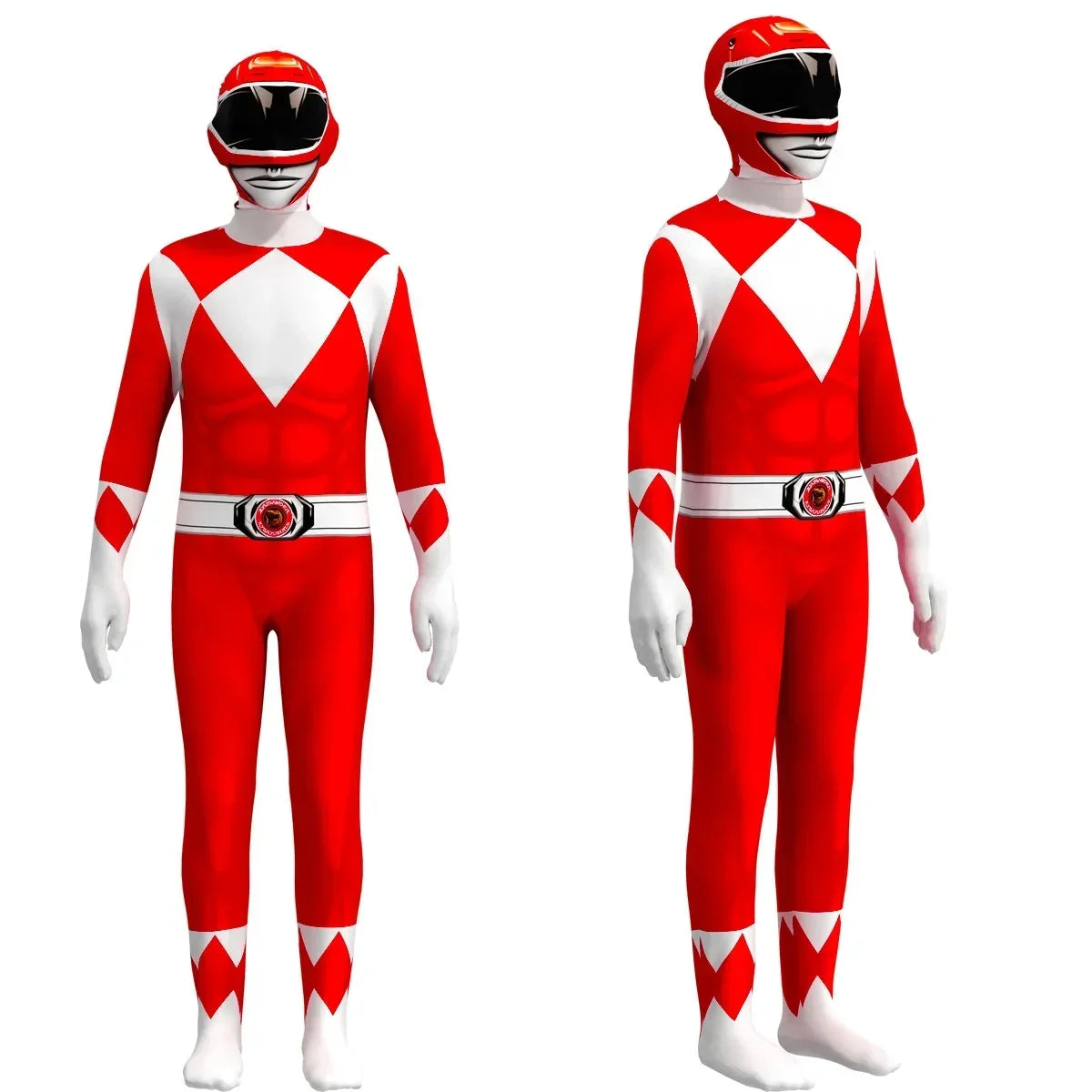 Power Samurai Sentai Rangers Costume – Superhero Cosplay Jumpsuit