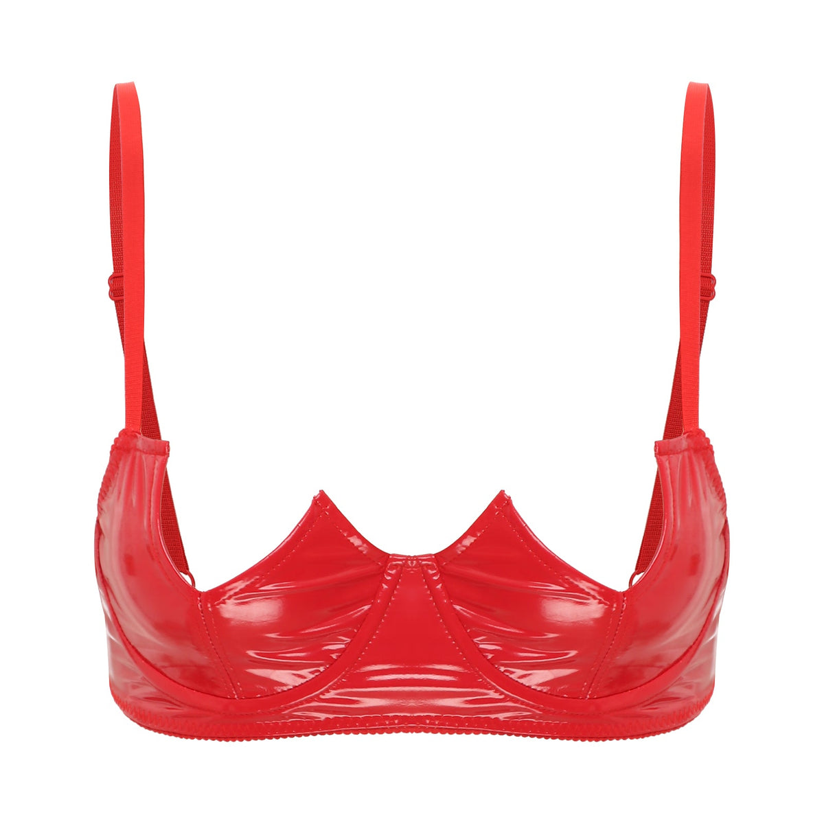 V-Notch Underwired Open Chest Bra Top