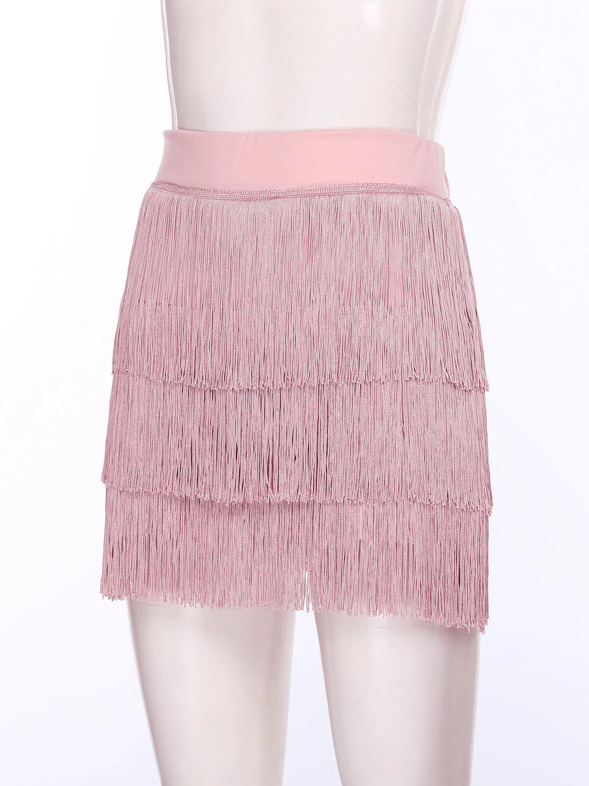 The Stardust Havana Fringe Skirt – High-Waist Tiered Tassel Performance Skirt