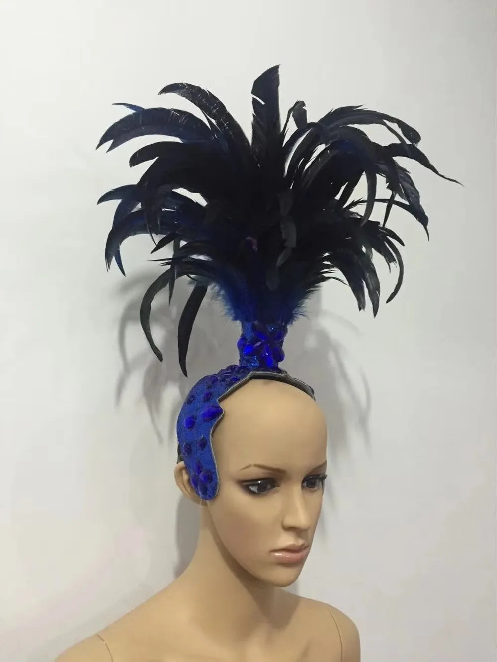 The Stardust Empress – Deluxe Feathered Samba & Carnival Crown