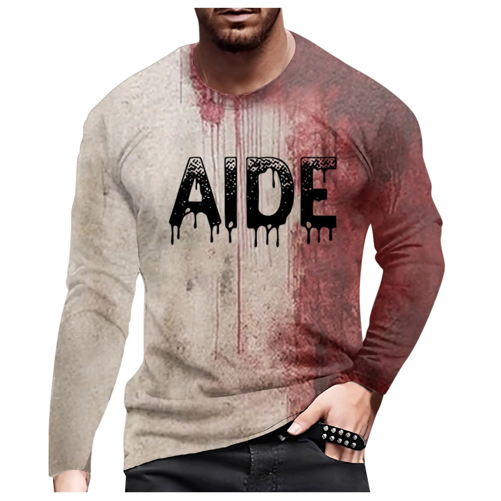 I'M Fine Bloody Shirt Problem Print Playeras Para Hombres T Shirt Women Funny Halloween Blood Clothes Hoodie