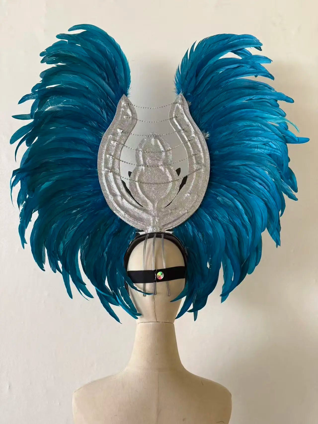 The Stardust Aurora Feather Headdress – Light Purple Cabaret & Carnival Crown