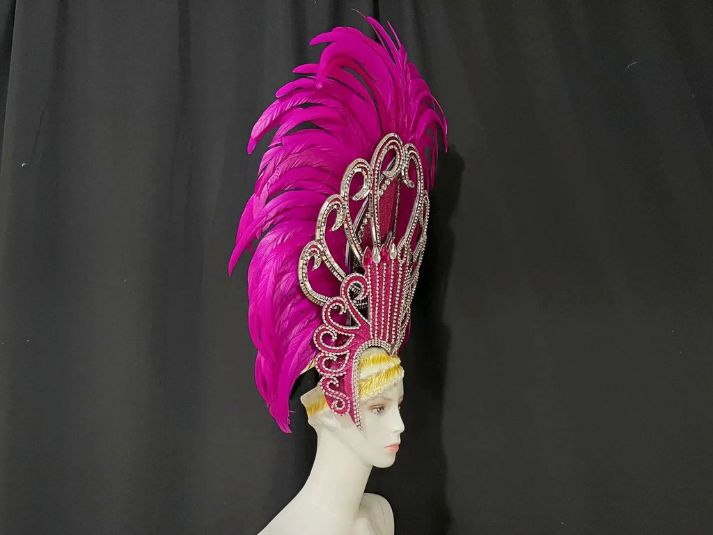 The Stardust Luminary Crown – Lavender & Multi-Tone Samba Carnival Headdress