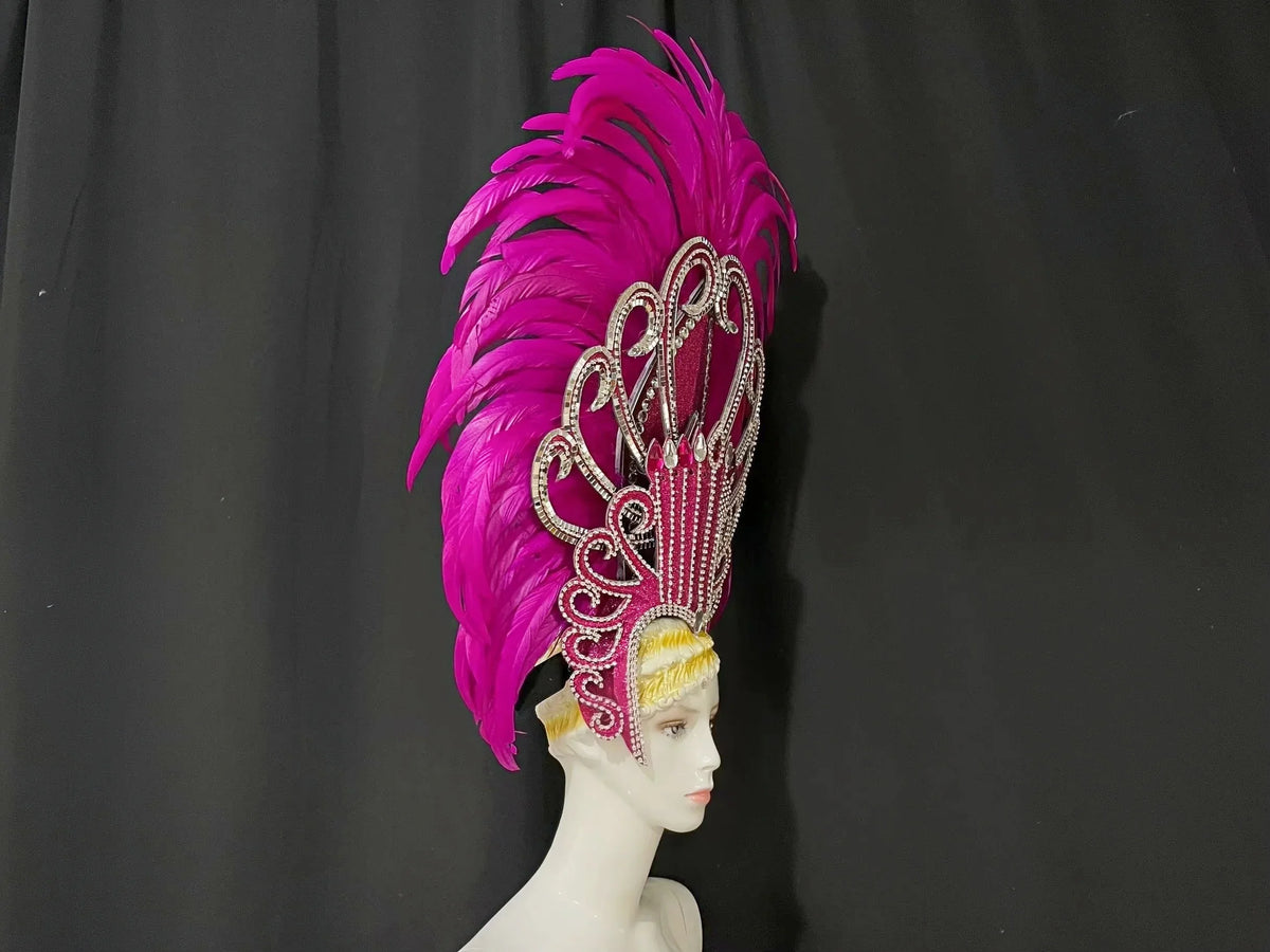 The Stardust Luminary Crown – Lavender & Multi-Tone Samba Carnival Headdress