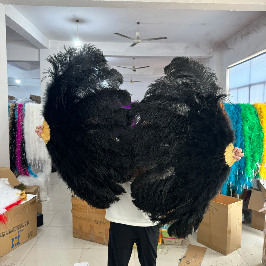 100CM Ostrich Feather Fans