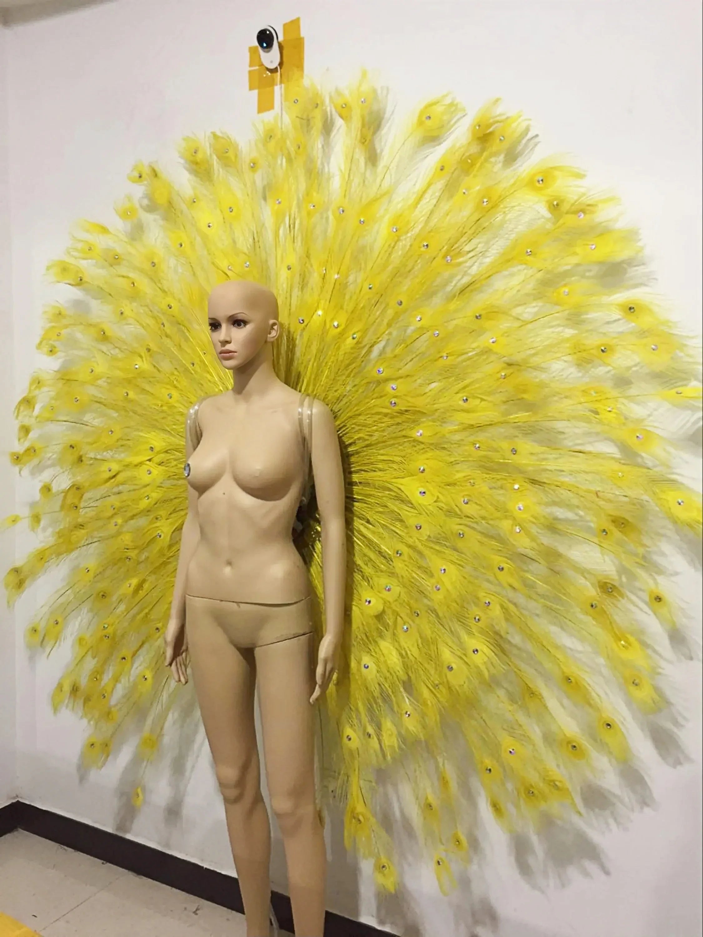The Stardust Victoria Cabaret – Deluxe Angel Feather Wing & Headdress Stage Costume Set