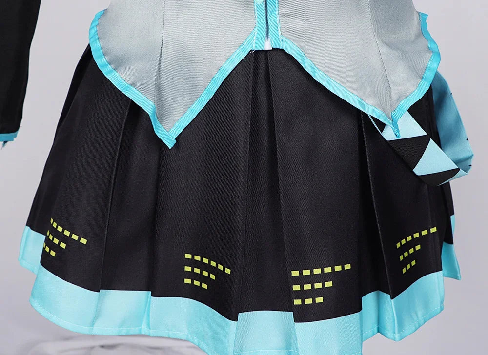 Hatsune Miku Cosplay Costume – Anime Skirt Set with Accessories