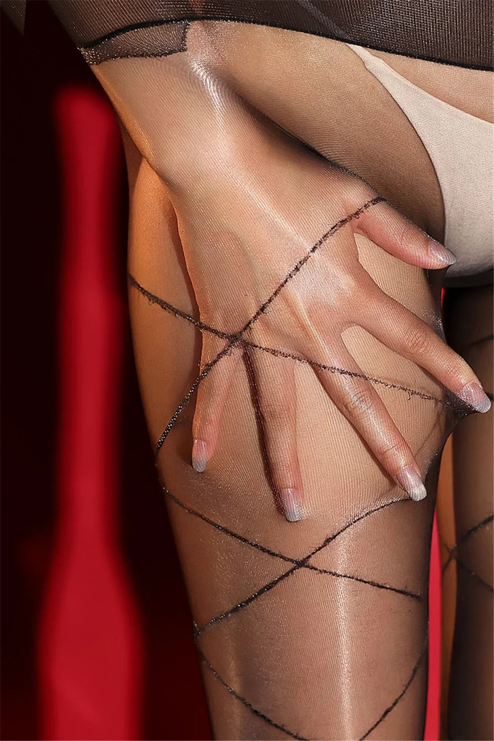 360° Seamless Oil Glossy Sheer Pantyhose Tights High-Stretch Hosiery