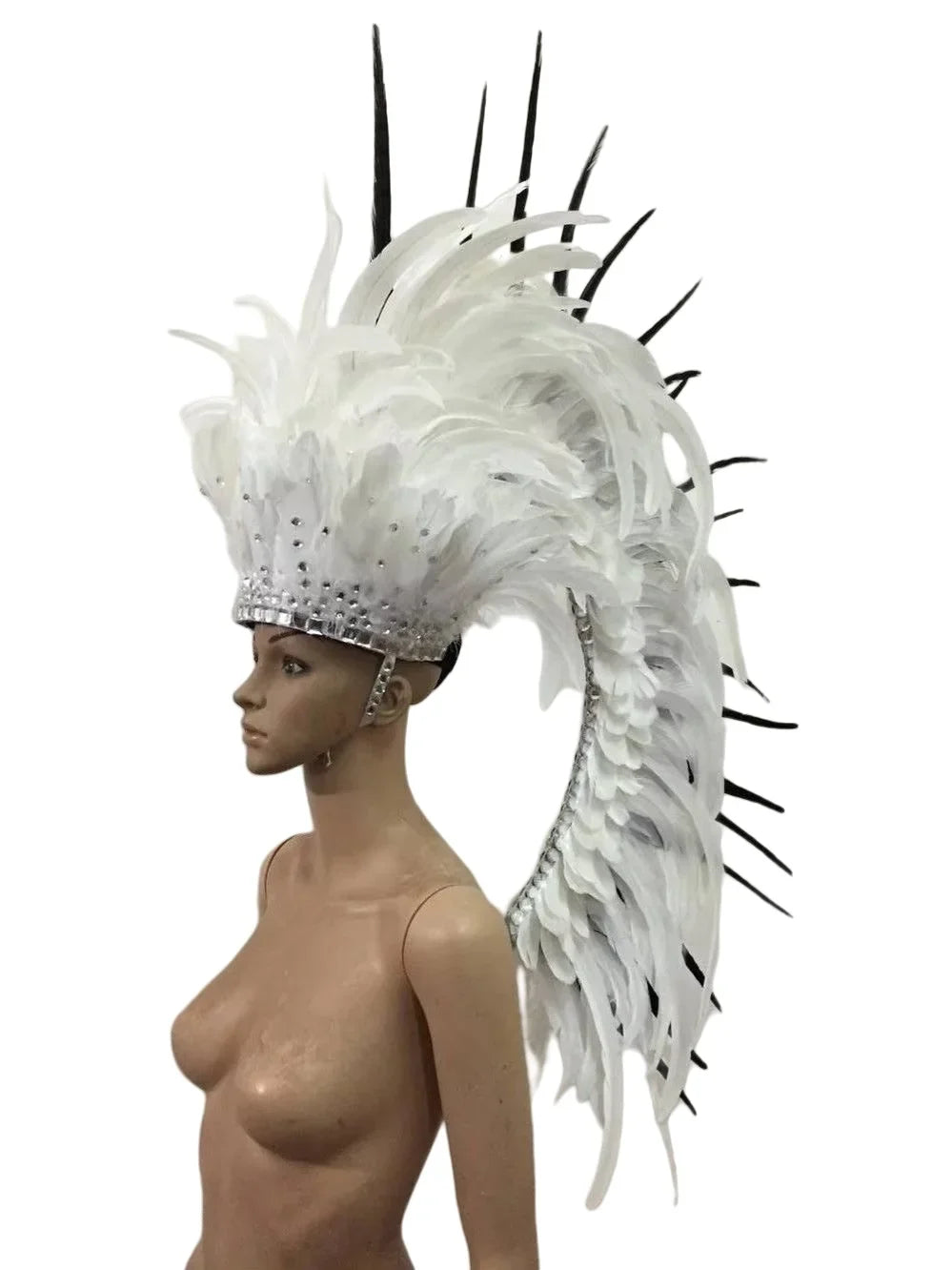 The Stardust Luminary – Premium Feathered Carnival & Samba Halo Headdress