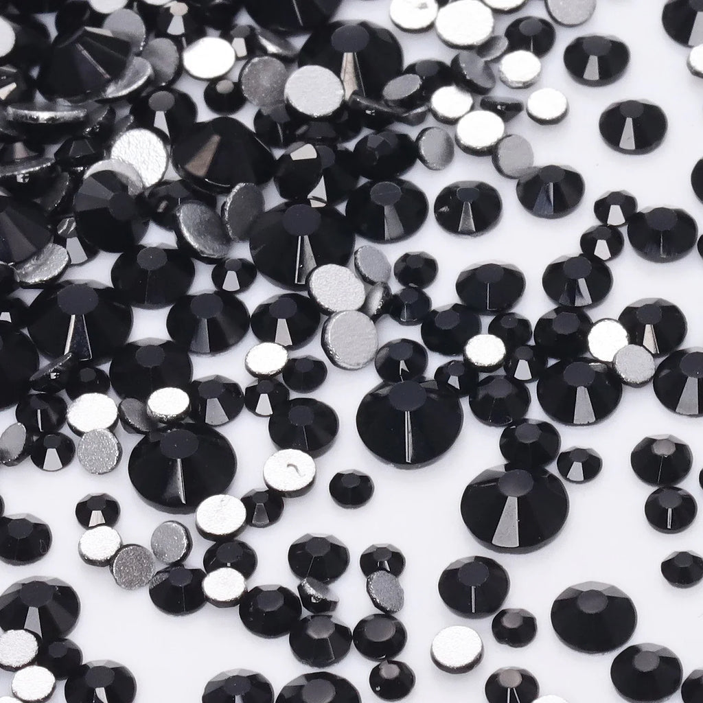 1440PCS SS3-SS20 Mix Size Non-Hotfix Glass FlatBack Rhinestones