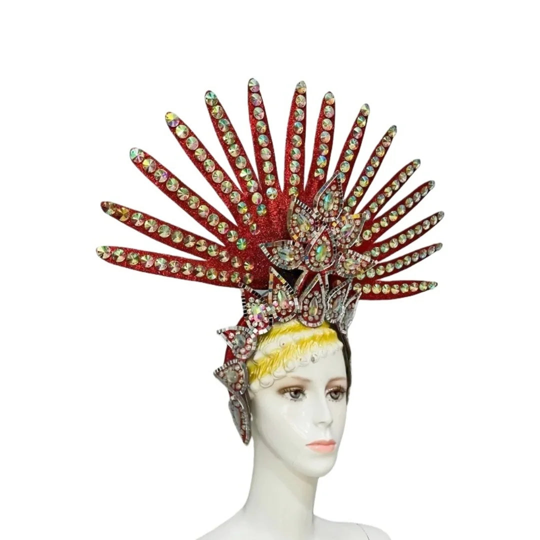 Brazil Rio Spanish Cuba Santiago Havana Venice Dionysia carnival Float Mask dress masque ball costume samba Golden Crown