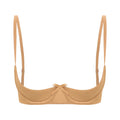 Satin Underwire Half-Cup Push-Up Bra