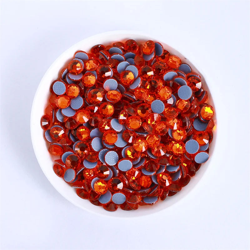 SS3-SS30 Red Series Non-Hotfix Glass Flat-Back  Rhinestones