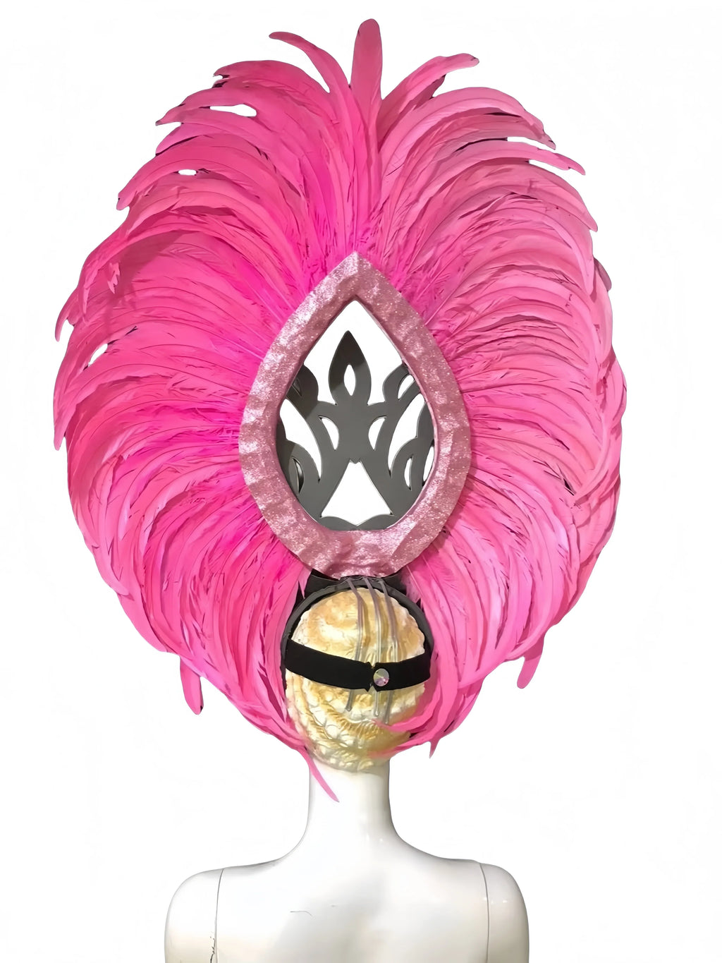 Feather headdress samba costume carnival halloween party bar performance hat makeup dance wings parade