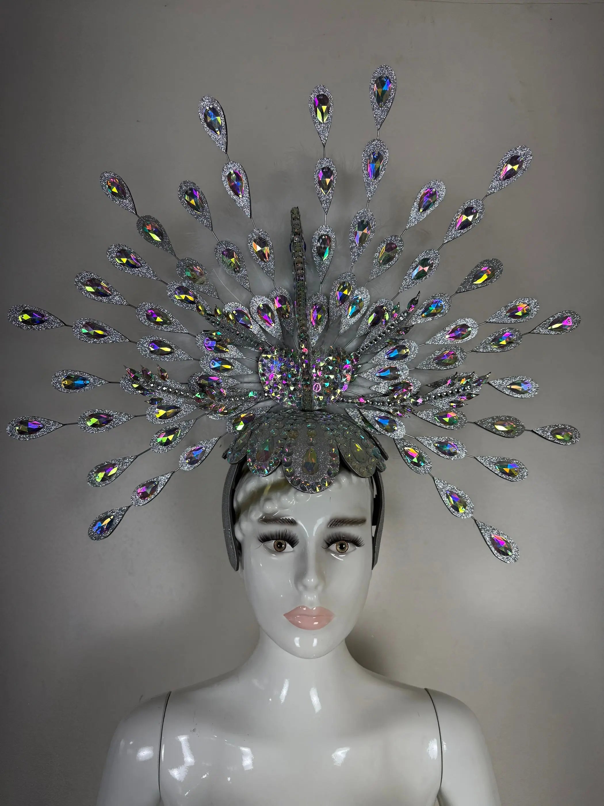 The Stardust Dionysia – Silver Starburst Carnival & Masque Ball Headdress