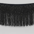 Long Glass Rhinestone Beaded Fringe Trim