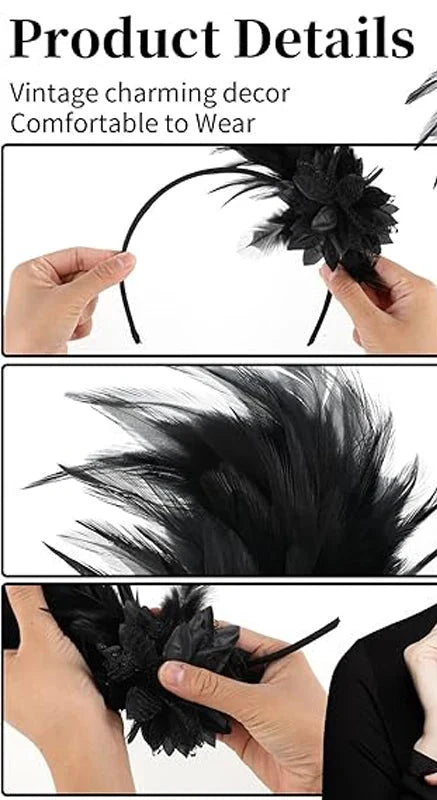 Ostrich Feather Fascinator Headband