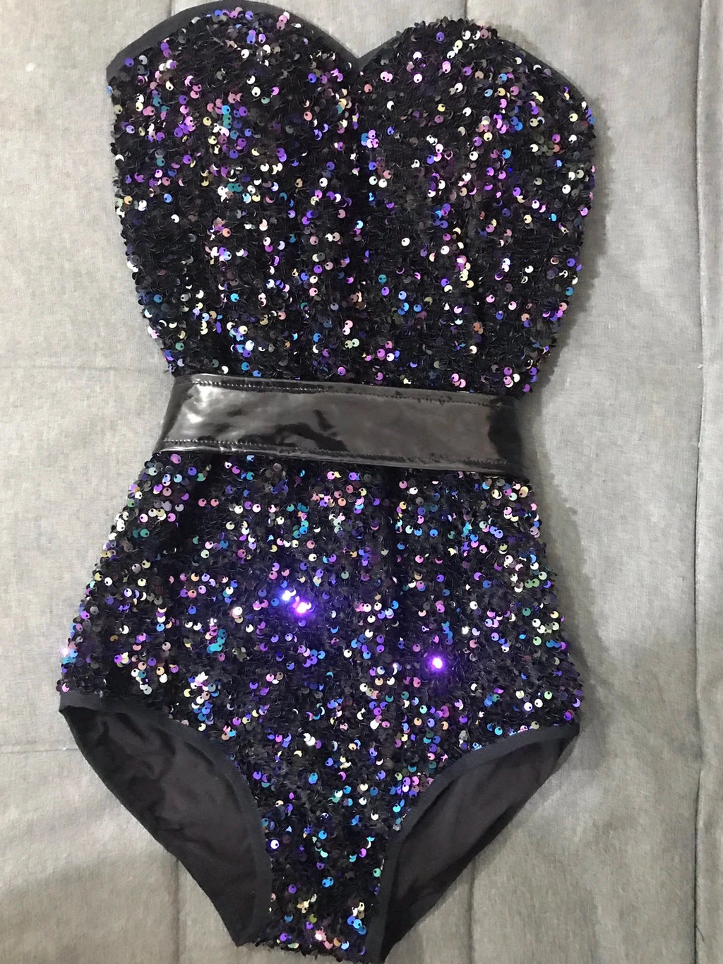The Stardust Dynasty Sequin Bodysuit – Luxury Structured Stage Leotard