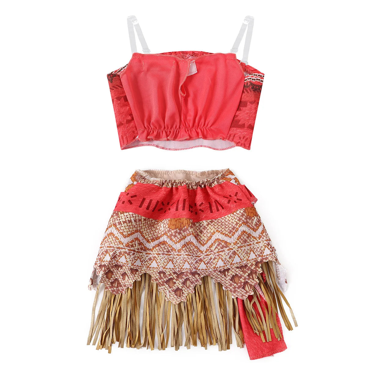 Girls Ocean Adventure Princess Costume – Moana 2 Piece Dress Outfit