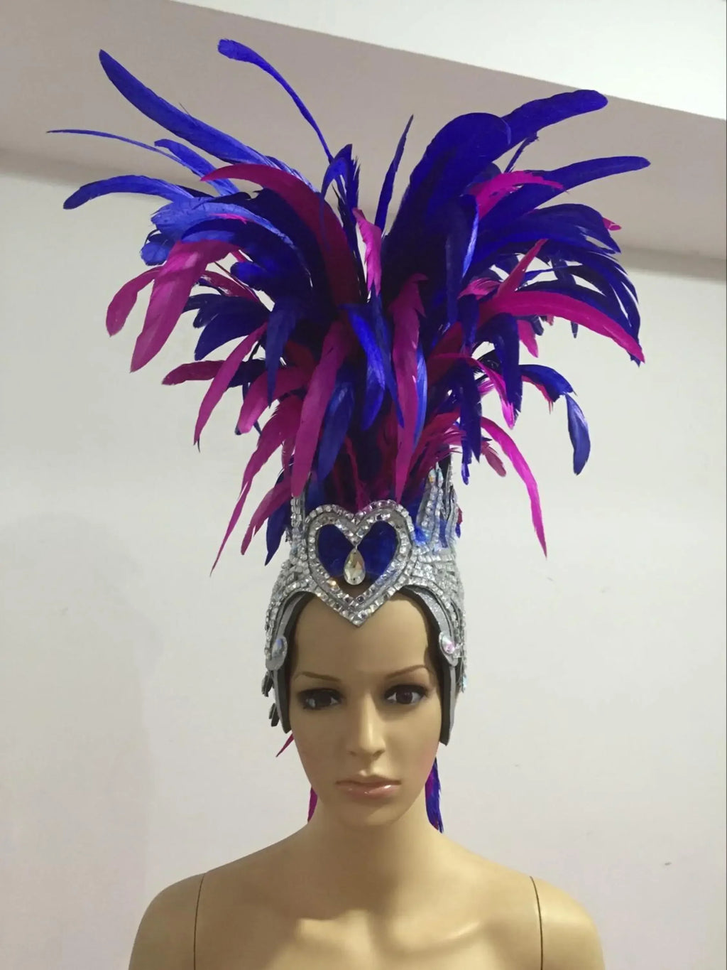 The Stardust Dynasty – Majestic Velvet & Feather Samba Masquerade Crown