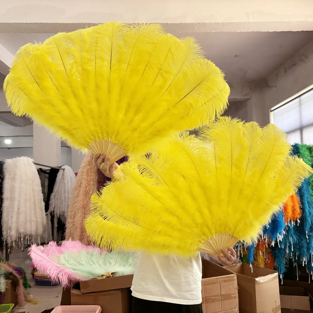 100CM Ostrich Feather Fans