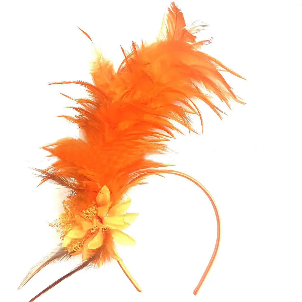 Ostrich Feather Fascinator Headband