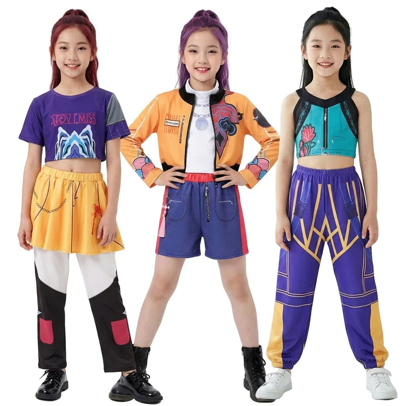 Rumi Girl Anime Cosplay Costume – Dance Performance Outfit