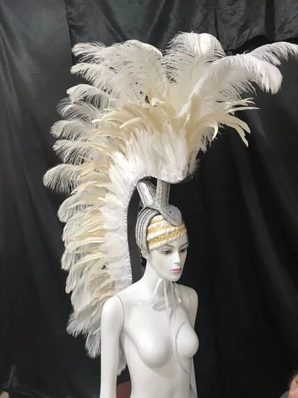 The Stardust Luminary – Premium Feathered Carnival & Samba Halo Headdress