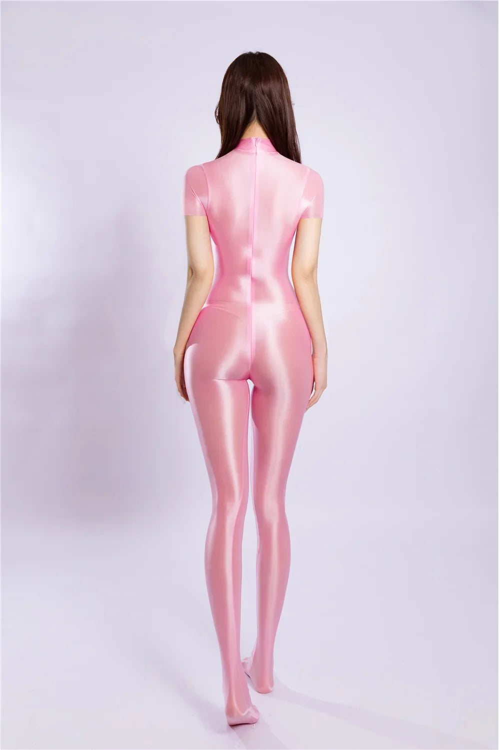 Breathable High-Stretch Zipper Crotch Yoga Bodysuit Shaping Leotard Unitard