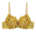 The Stardust Prism Sirena – Sequined & Looped Beading Padded Push-Up Bra Top