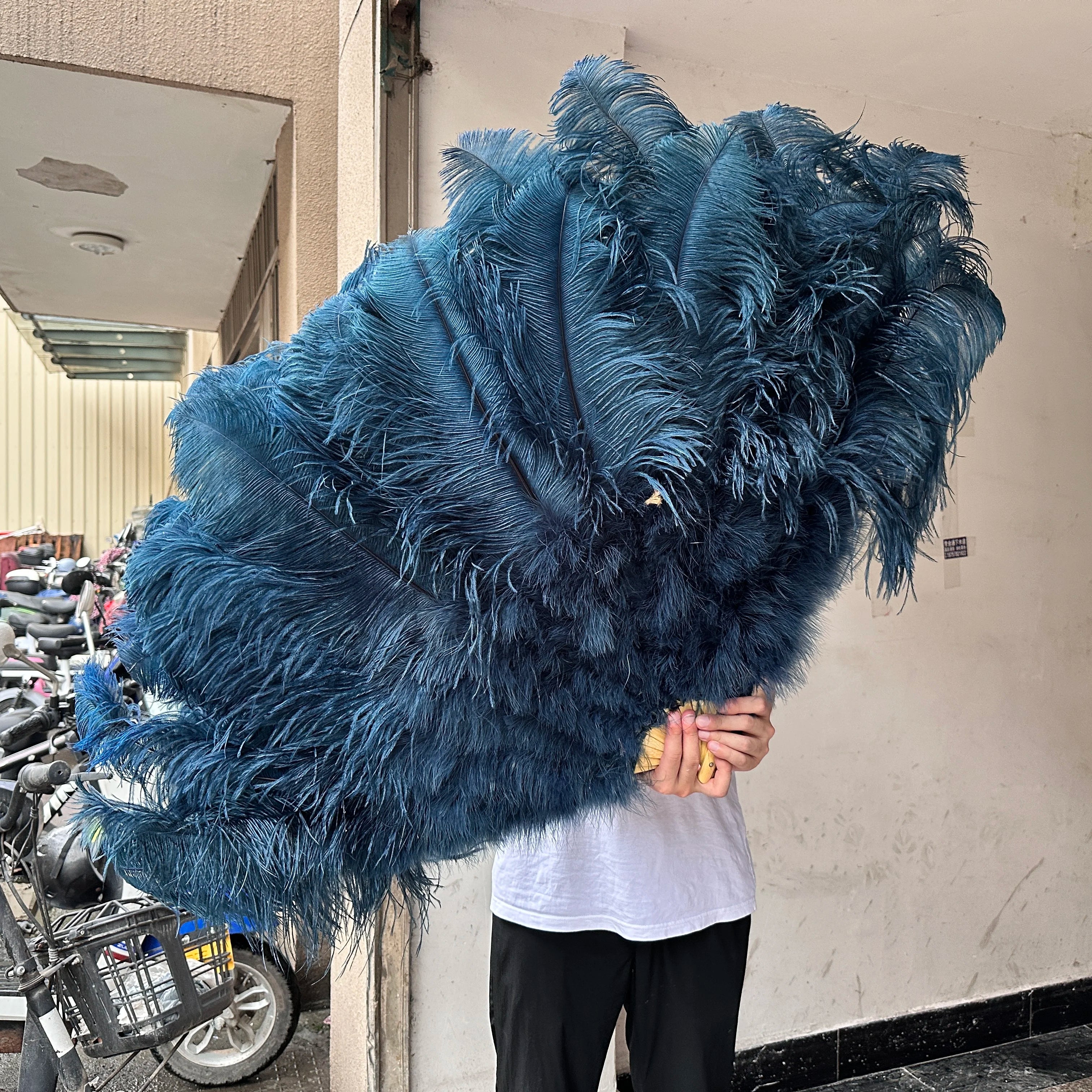 100CM Ostrich Feather Fans