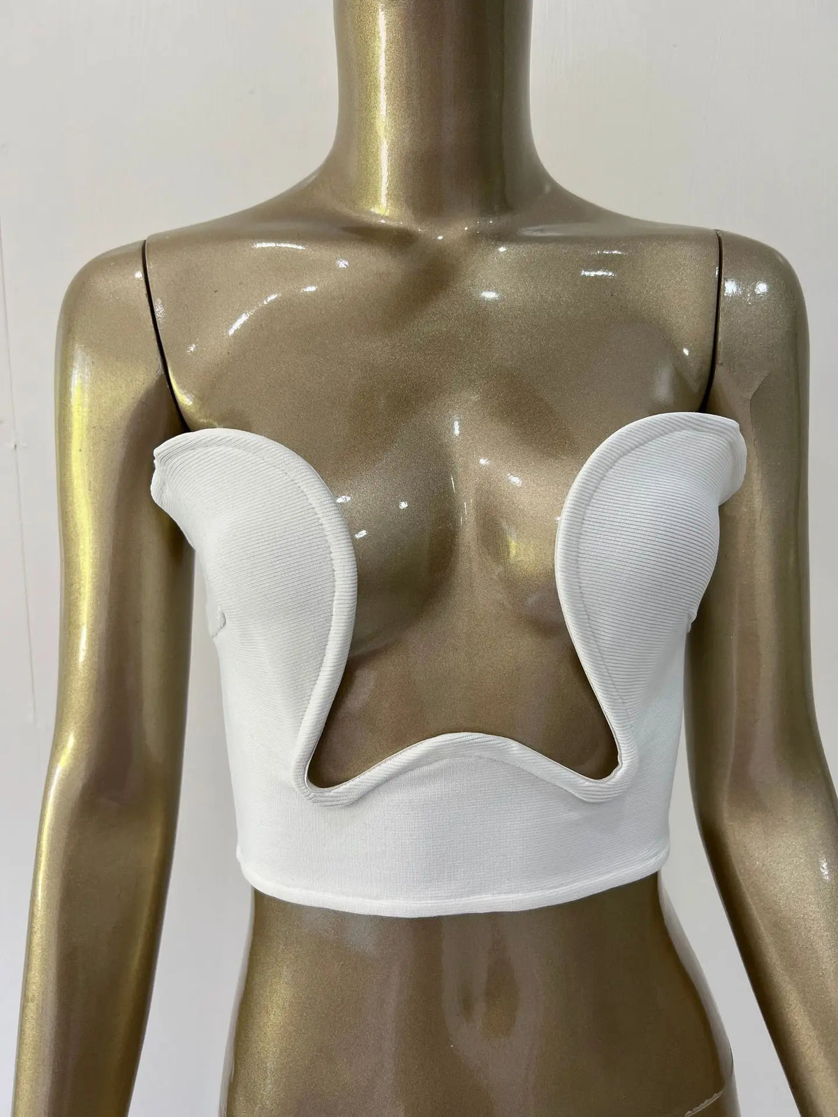 Sweetheart Neck Bandage Crop Top