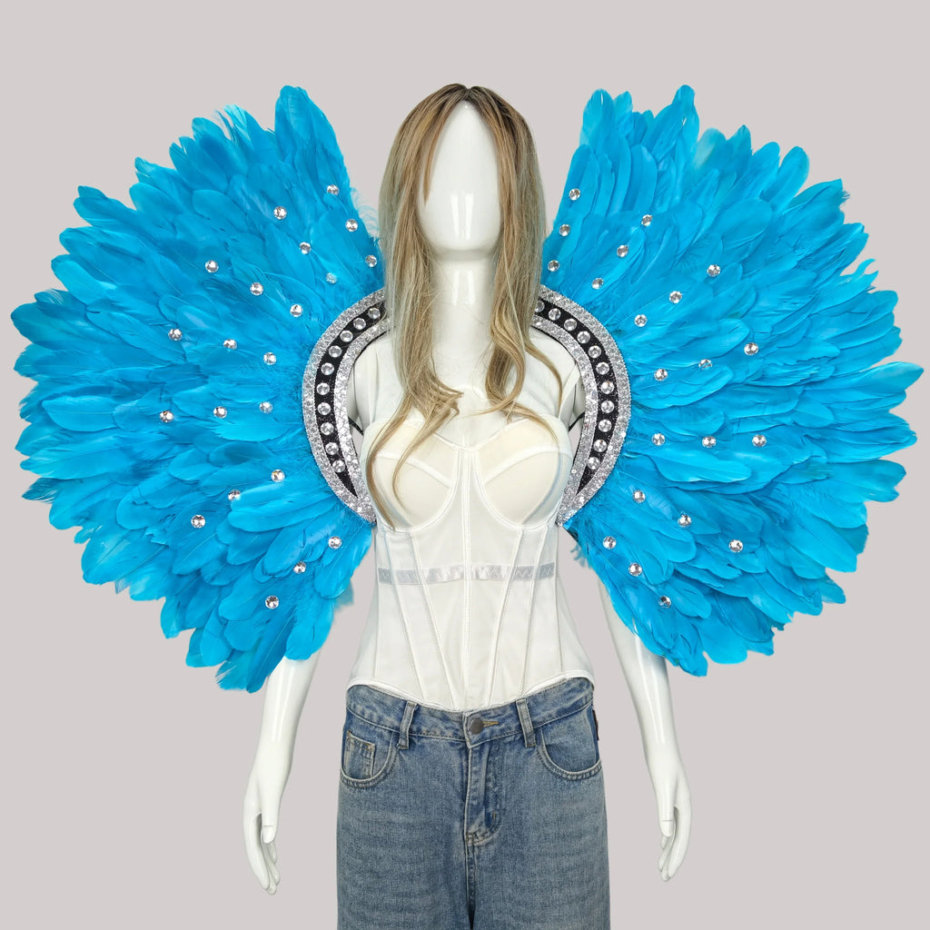 Unisex Feather Carnival Shawl & Scarf Performance Accessory