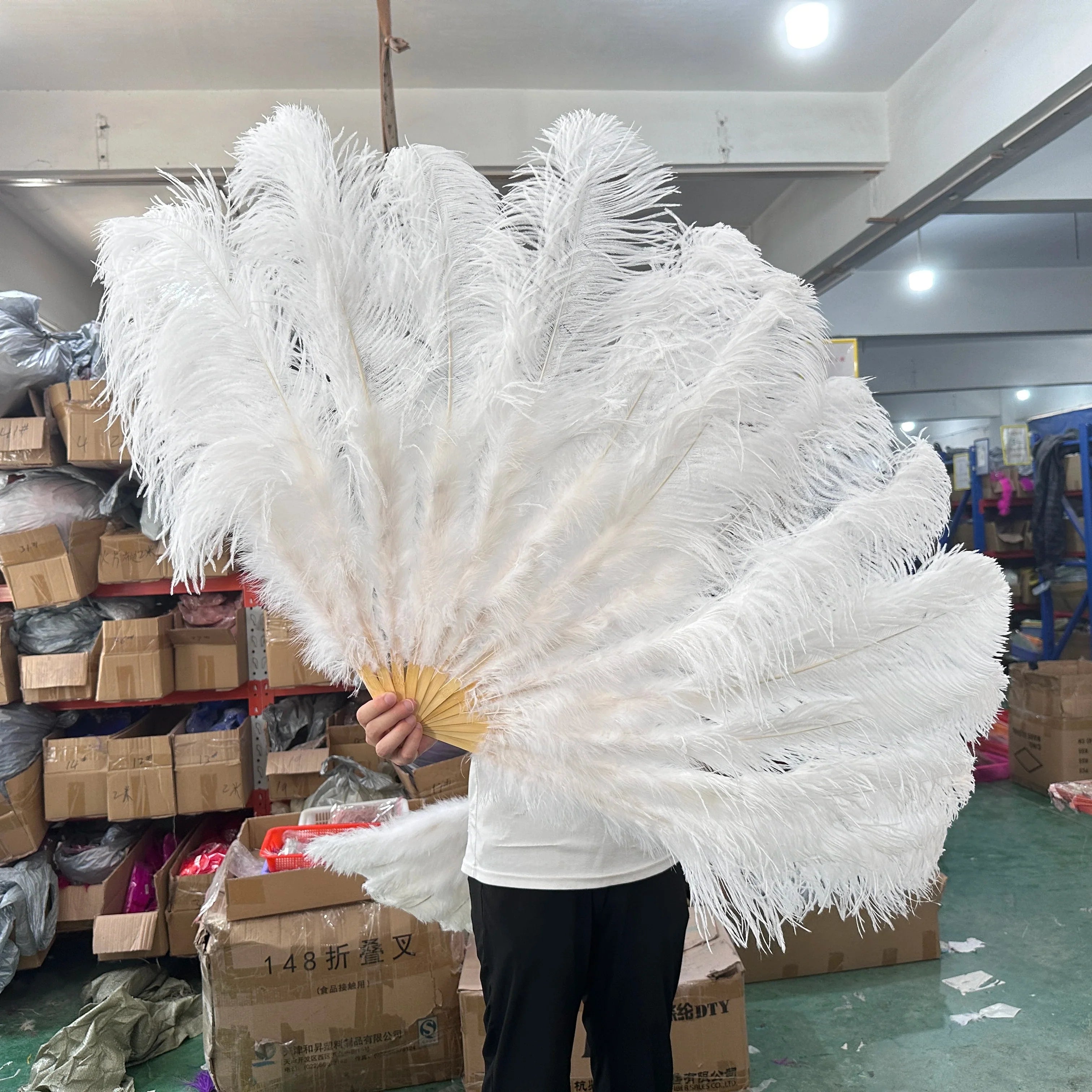 100CM Ostrich Feather Fans