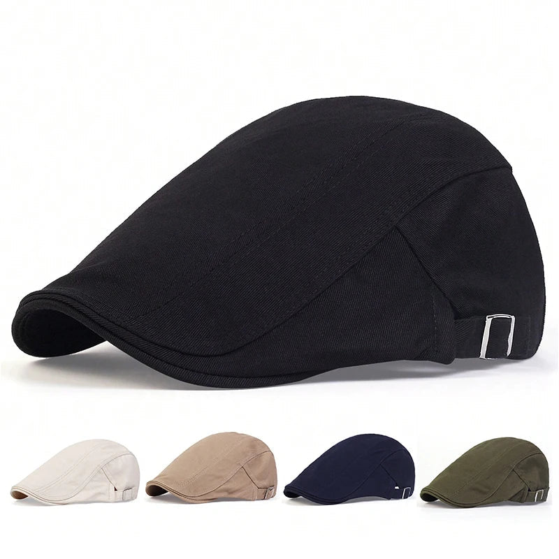 British Newsboy Flat Cap for Casual Vintage Outdoor Style