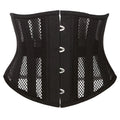 Steel Boned Mesh Short Torso Waspie Corset & Breathable Waist Cincher