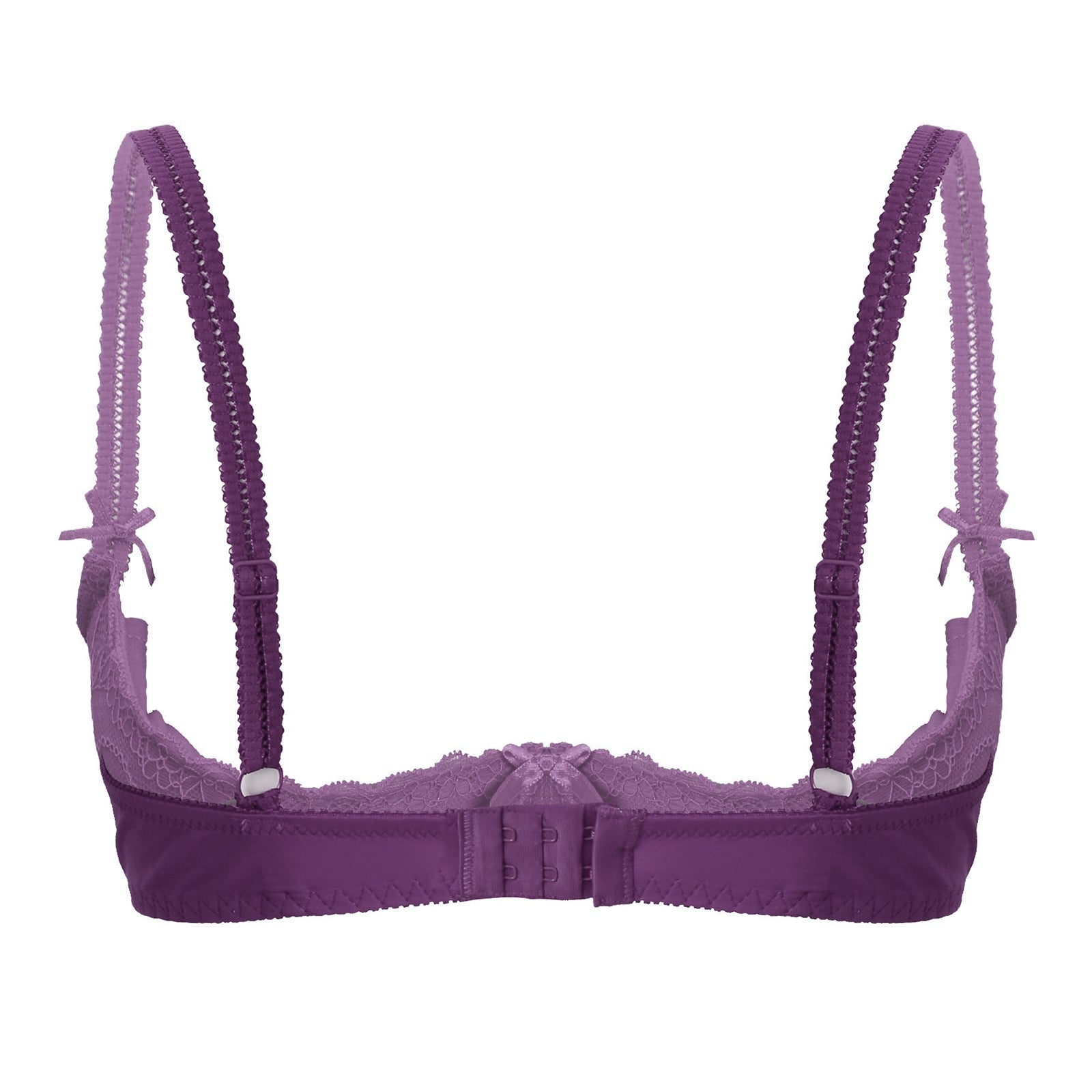 Lace Underwire Half-Cup Push-Up Bra
