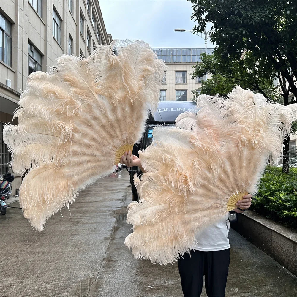 90CM Ostrich Feather Fans