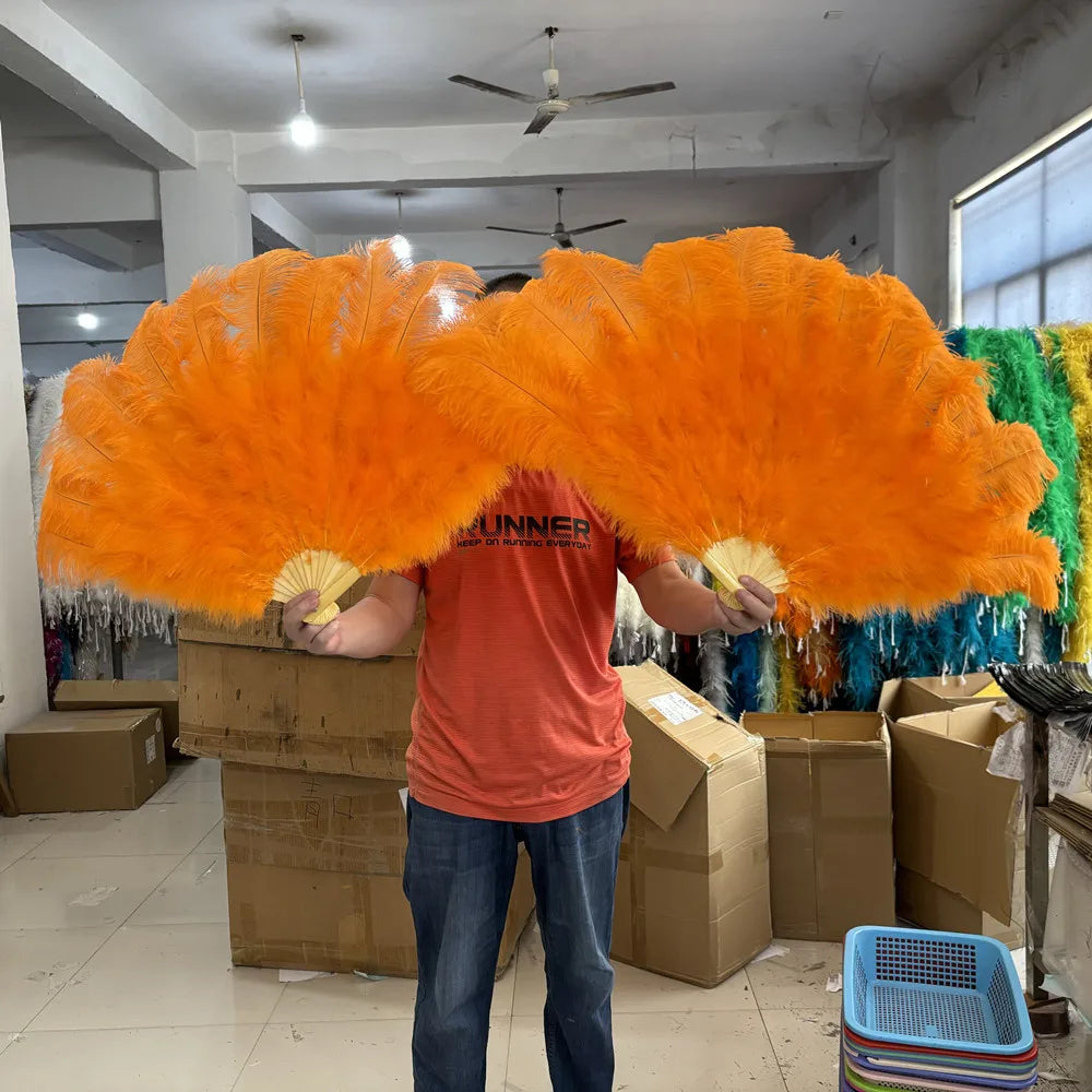 90CM Ostrich Feather Fans